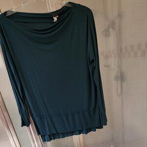 We The Free Green Relaxed Long Sleeve Blouse Size M